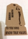 Leather paper tags
